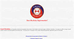 Desktop Screenshot of coastrocketry.com